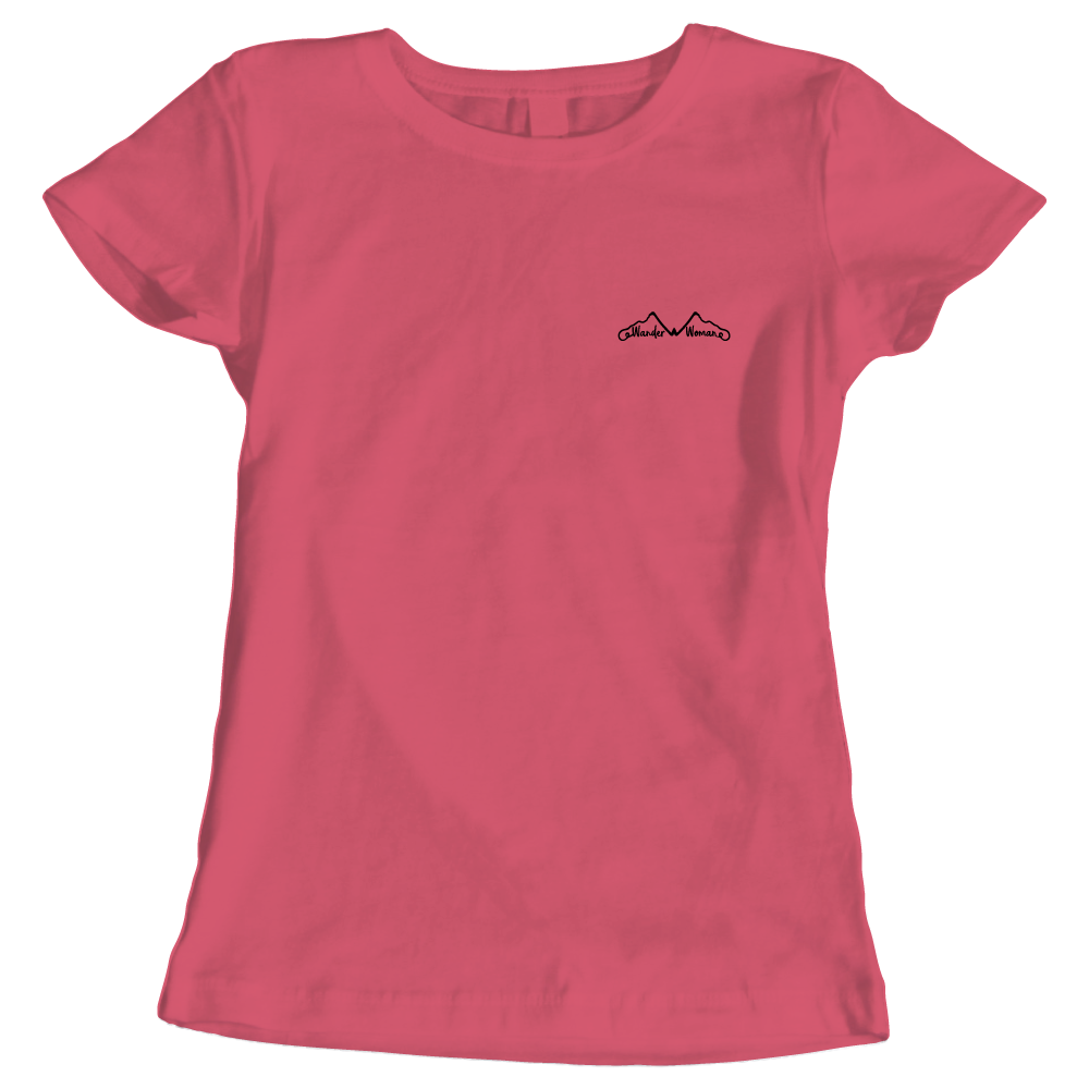 Adventure Queens Wander Woman women's t-shirt with small design