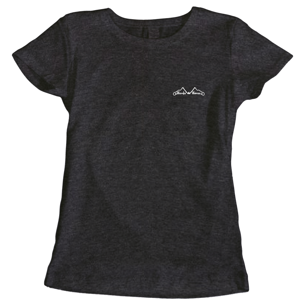 Adventure Queens Wander Woman women's t-shirt with small design