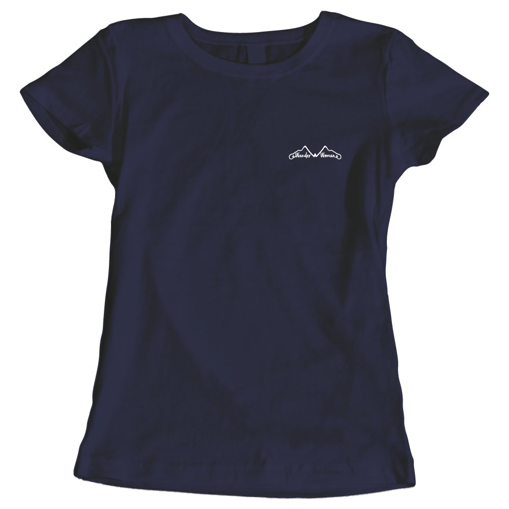 Adventure Queens Wander Woman women's t-shirt with small design