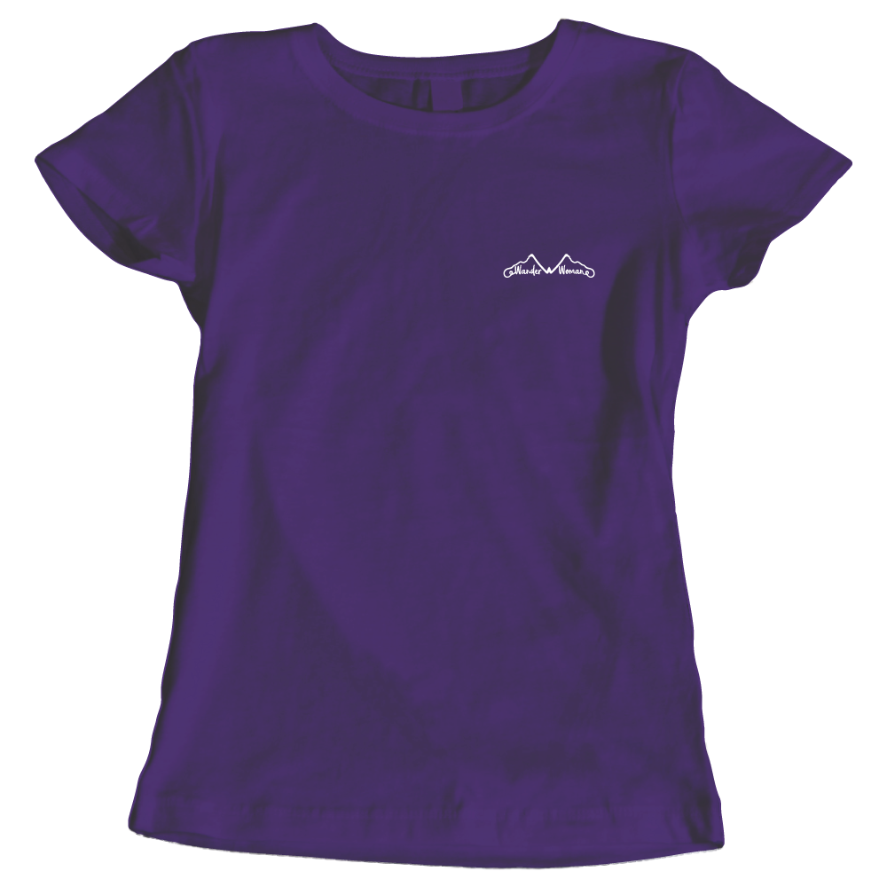 Adventure Queens Wander Woman women's t-shirt with small design