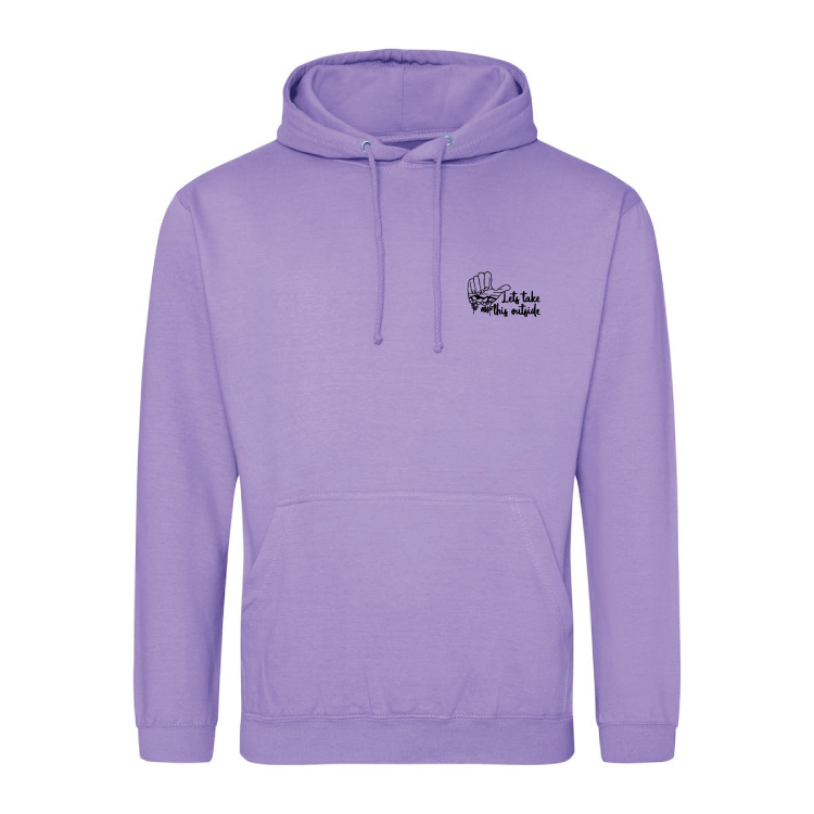 Adventure Queens Let's Take This Outside unisex hoodie with pocket size design