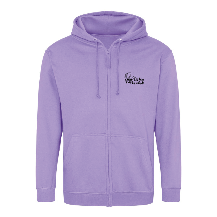 Adventure Queens Let's Take This Outside unisex zoodie with pocket size design