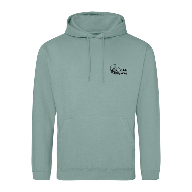 Adventure Queens Let's Take This Outside unisex hoodie with pocket size design
