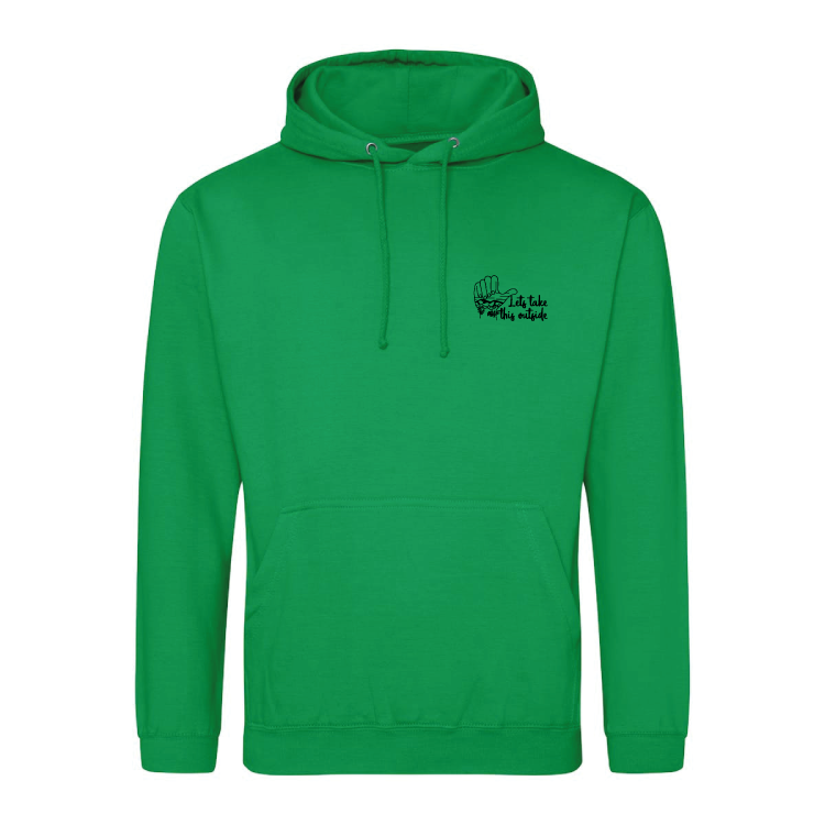 Adventure Queens Let's Take This Outside unisex hoodie with pocket size design