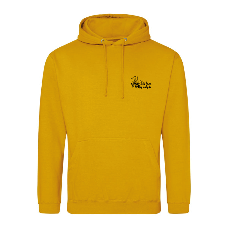 Adventure Queens Let's Take This Outside unisex hoodie with pocket size design