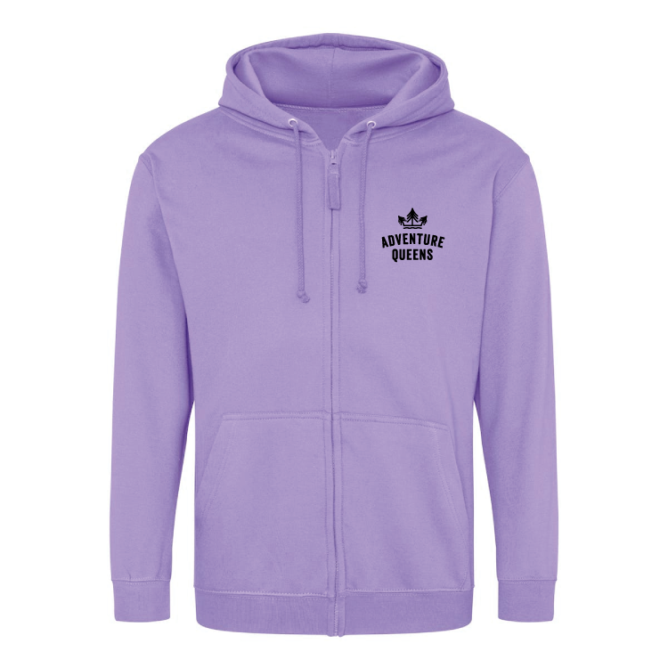 Adventure Queens logo unisex zoodie with pocket size design