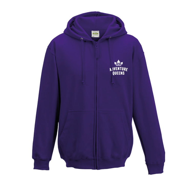 Adventure Queens logo unisex zoodie with pocket size design