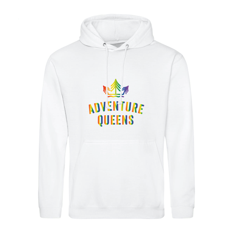 Adventure Queens Rainbow logo unisex hoodie