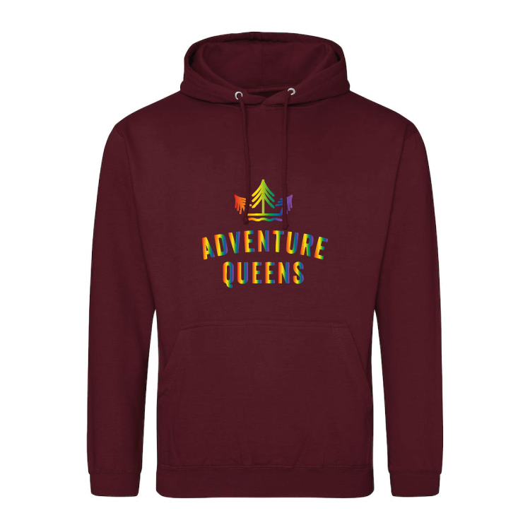 Adventure Queens Rainbow logo unisex hoodie