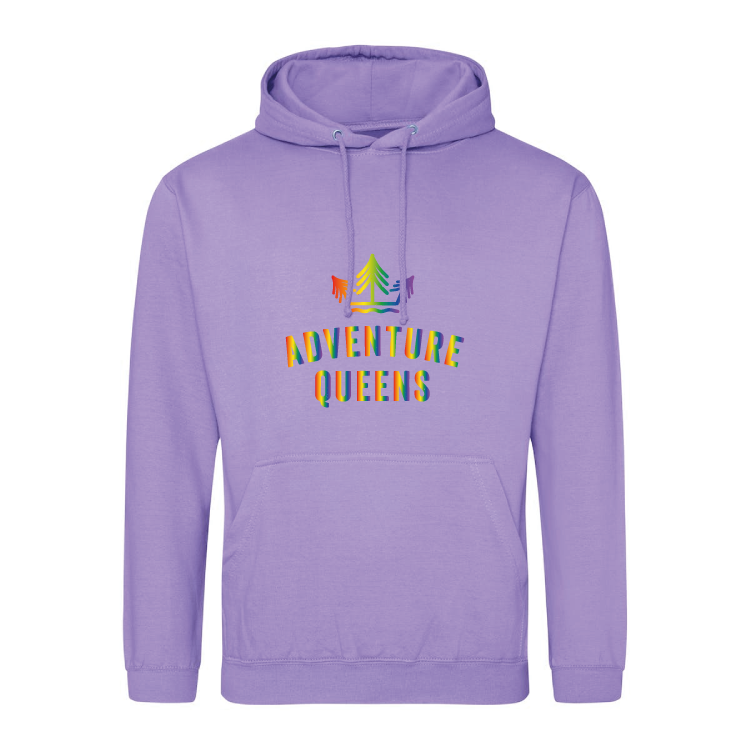 Adventure Queens Rainbow logo unisex hoodie
