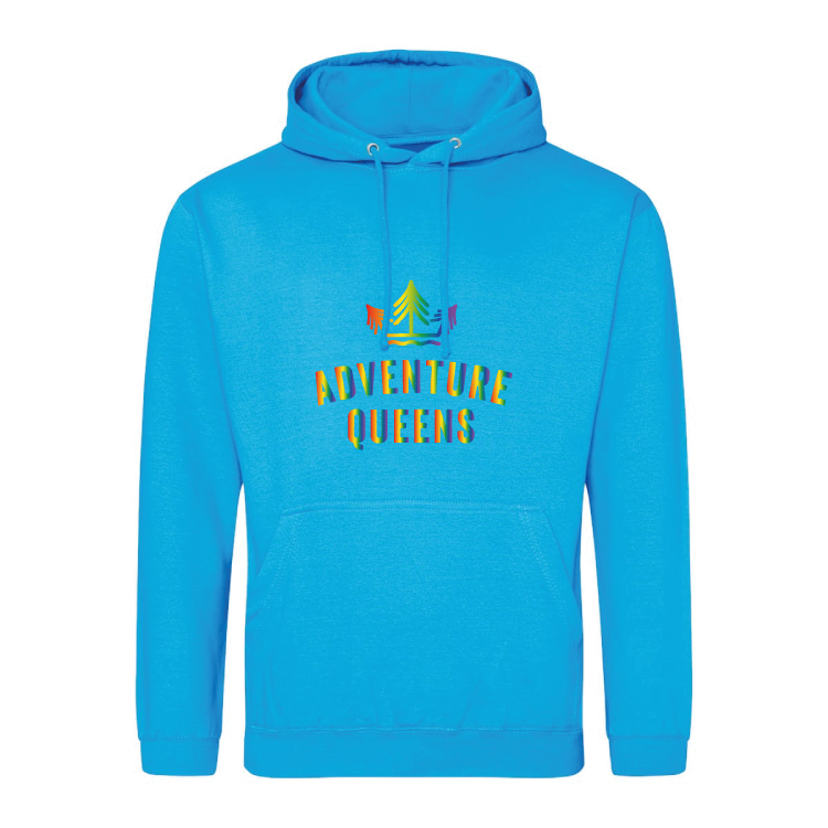 Adventure Queens Rainbow logo unisex hoodie