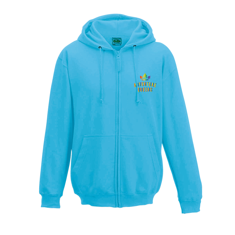 Adventure Queens Rainbow logo unisex zoodie with pocket size design