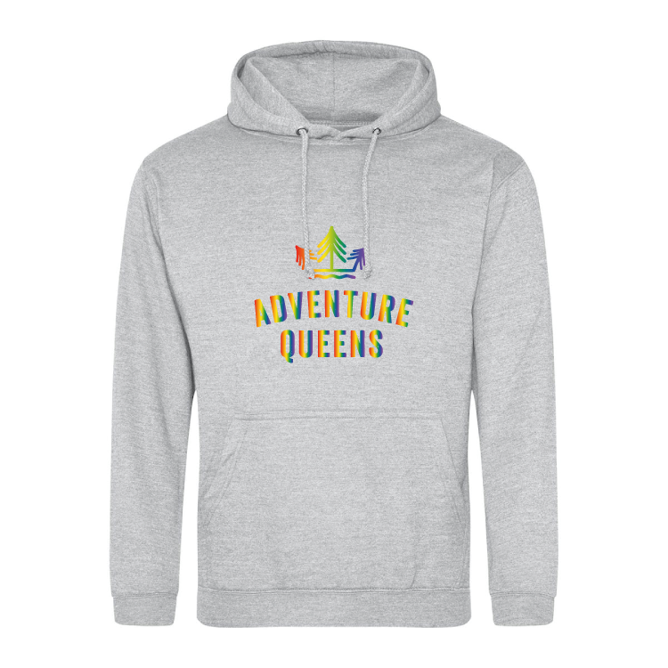 Adventure Queens Rainbow logo unisex hoodie