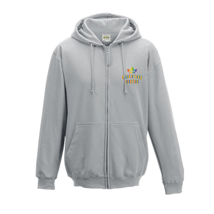Adventure Queens Rainbow logo unisex zoodie with pocket size design