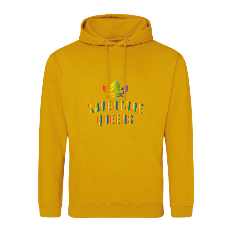 Adventure Queens Rainbow logo unisex hoodie