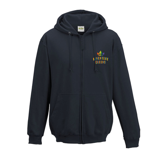 Adventure Queens Rainbow logo unisex zoodie with pocket size design