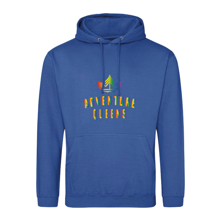 Adventure Queens Rainbow logo unisex hoodie