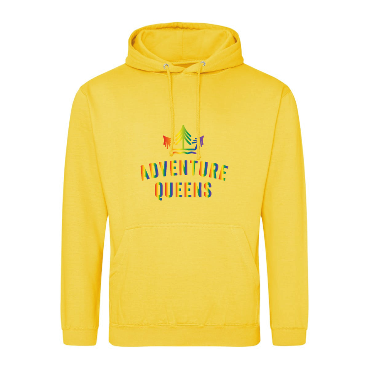 Adventure Queens Rainbow logo unisex hoodie
