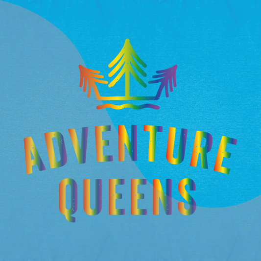 Adventure Queens Rainbow logo unisex hoodie