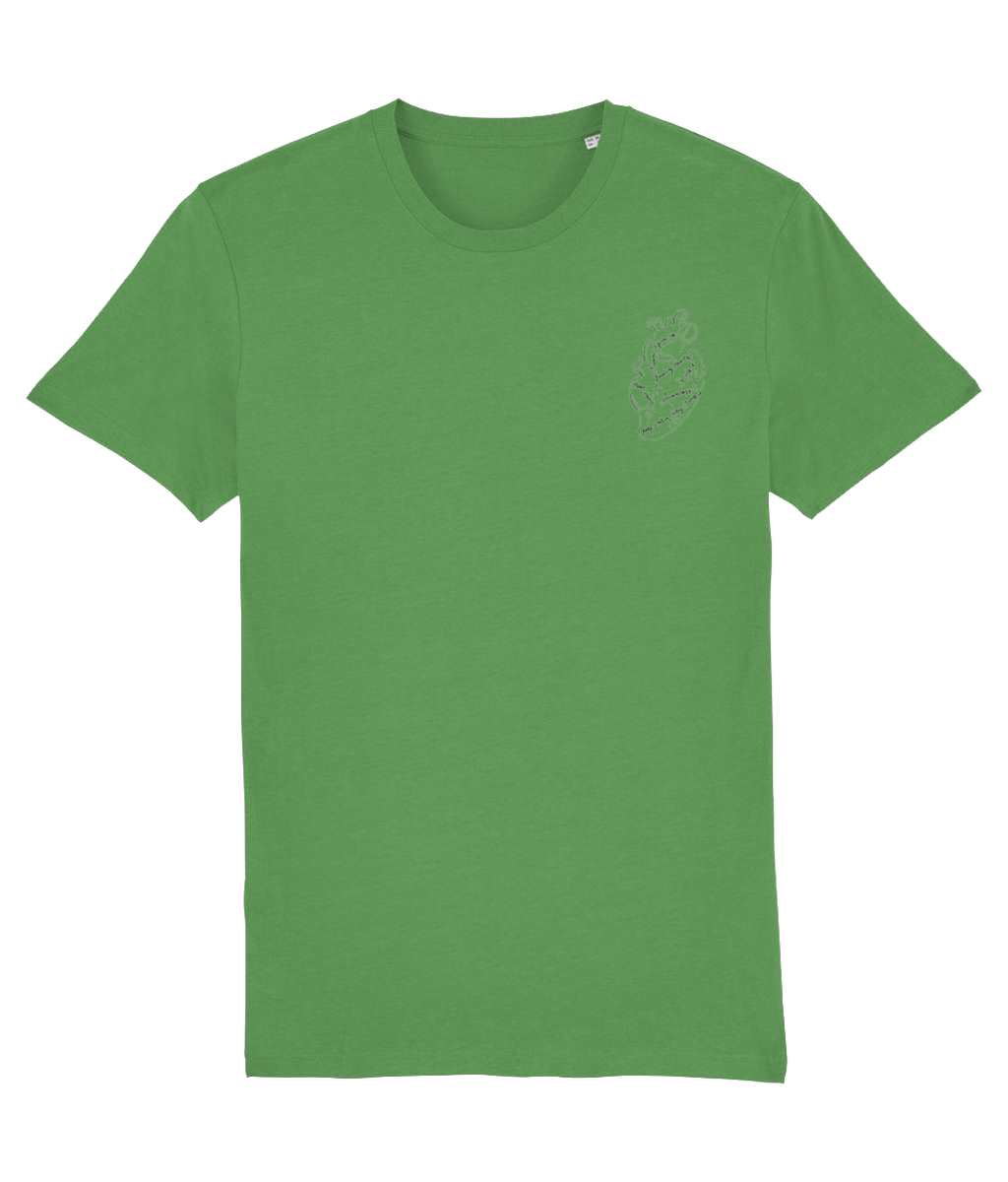Beating Hearts - Never Give up - Positive Vibes - Unisex T-shirt Pen and Ink Studios