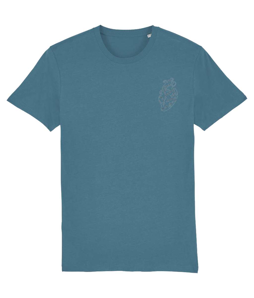 Beating Hearts - Never Give up - Positive Vibes - Unisex T-shirt Pen and Ink Studios