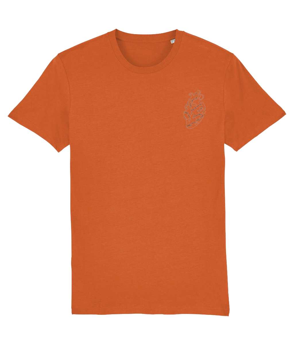 Beating Hearts - Never Give up - Positive Vibes - Unisex T-shirt Pen and Ink Studios