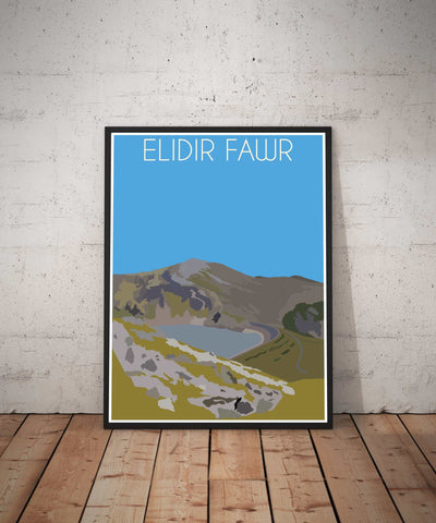 Elidir Fawr Welsh 3000's poster print Pen and Ink Studios