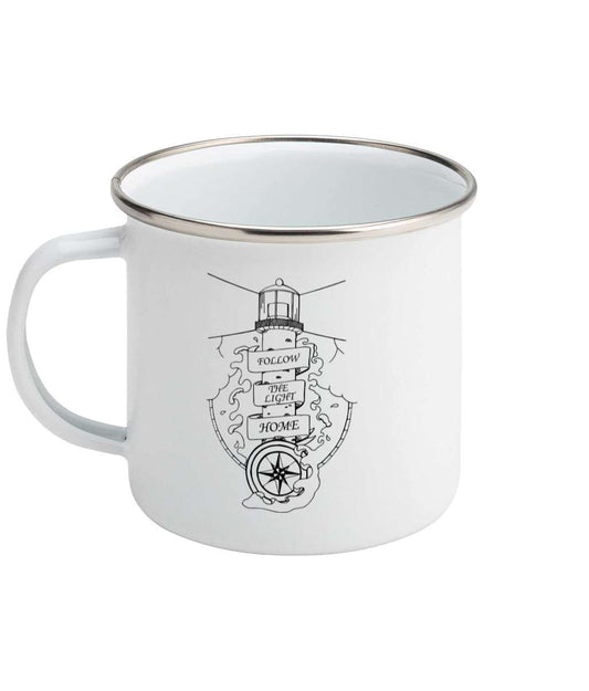 Follow The Light Home - Enamel Mug Pen and Ink Studios