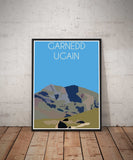 Garnedd Ugain Welsh 3000's poster print Pen and Ink Studios