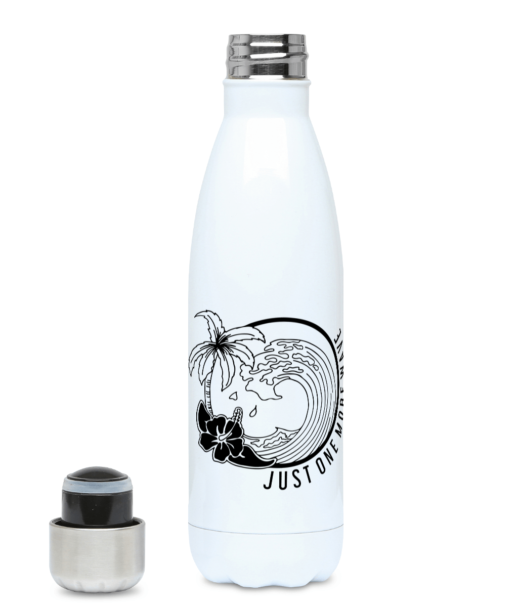 Just One More Wave - Plastic Free 500ml Water Bottle Pen and Ink Studios