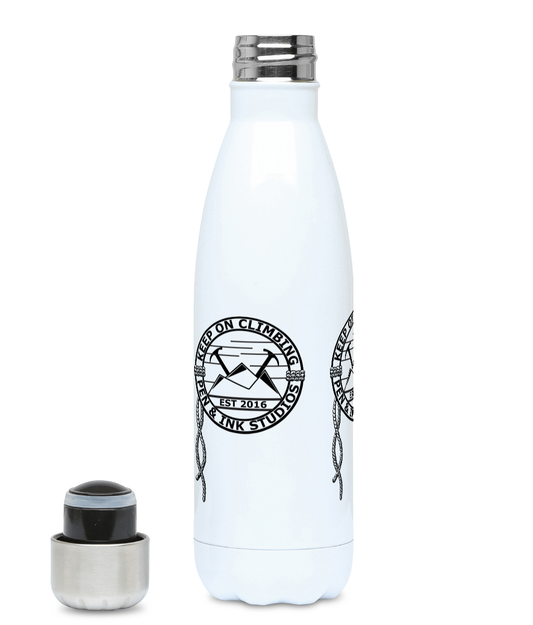 Keep On Climbing - Plastic Free 500ml Water Bottle Pen and Ink Studios