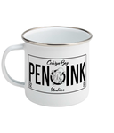 License Plate - Colwyn Bay - Enamel Mug Pen and Ink Studios