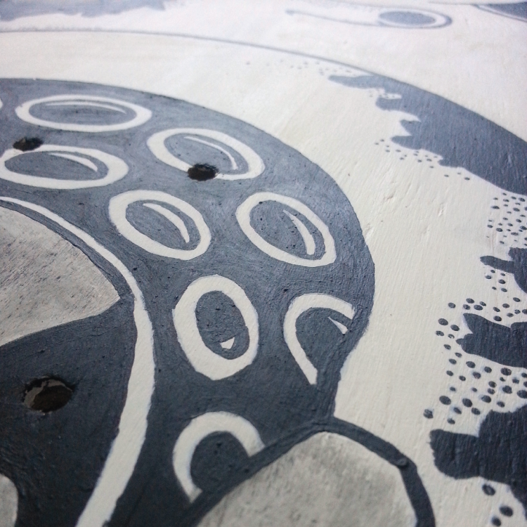 Limited Edition Skateboard - 1 of 1 - Octopus design - Skateboard, Skateboarding, Skateboarder Pen and Ink Studios