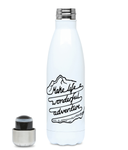 Make Life A Wonderful Adventure - Plastic Free 500ml Water Bottle Pen and Ink Studios
