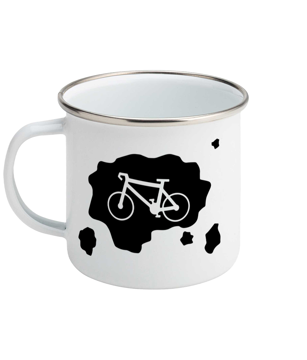 Mud Cycle - Enamel Mug Pen and Ink Studios