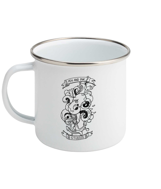 Pen and Ink Studios Brand, All At Sea - Enamel Mug Pen and Ink Studios