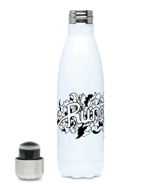 Running Wild - Plastic Free 500ml Water Bottle Pen and Ink Studios