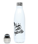 Swim With Nature - Plastic Free 500ml Water Bottle Pen and Ink Studios