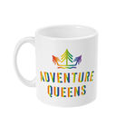 Adventure Queens Logo Rainbow Mug